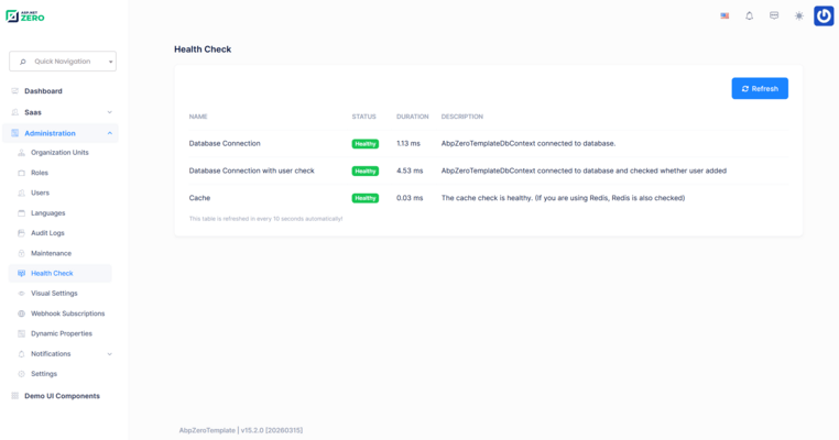 Health Checks UI