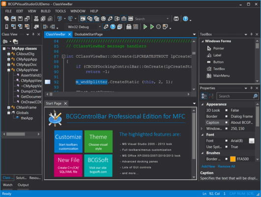 Visual Studio Style