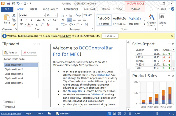 MS Word 2013-Style Application