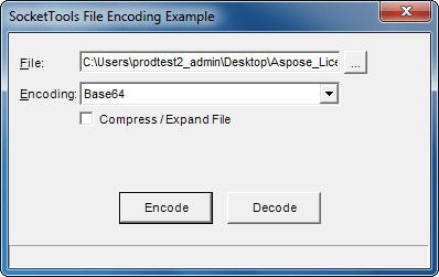 Screenshot of SocketTools ActiveX Edition