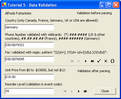 Data Validation