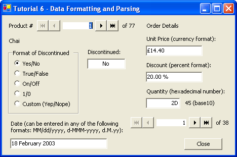 Format and Parse Data