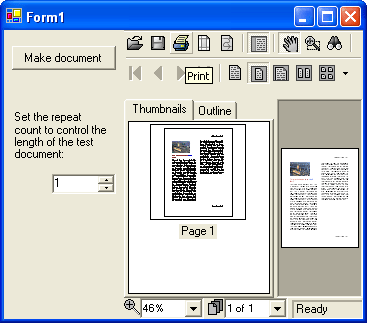 C1PrintDocument C1PrintDocument