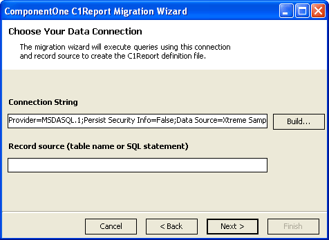 Reports migration wizard