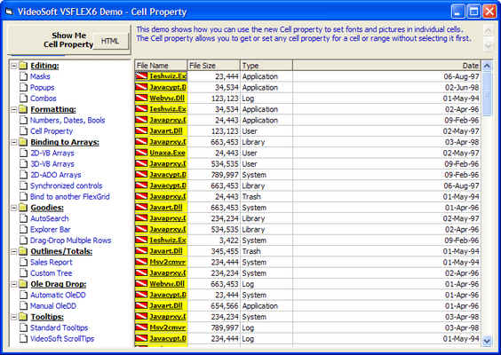 VSFlexGrid Pro