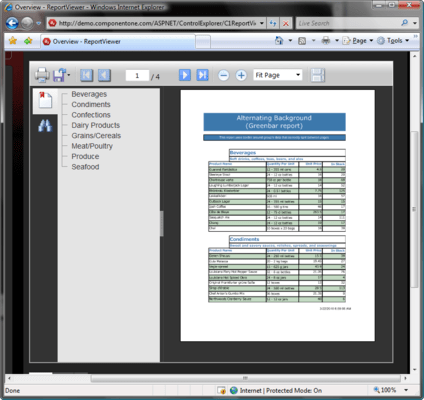 ComponentOne ReportViewer for ASP.NET AJAX ComponentOne ReportViewer for ASP.NET AJAX