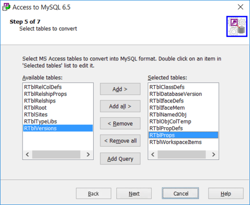 Customize Table Structure