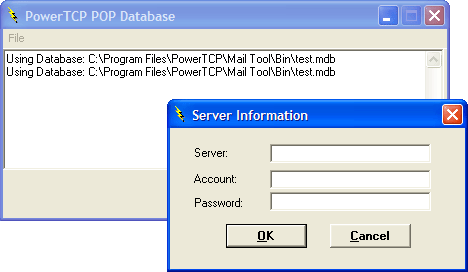 PowerTCP Mail for ActiveX のスクリーンショット