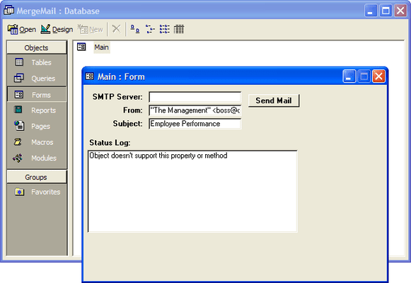 PowerTCP Mail for ActiveX のスクリーンショット