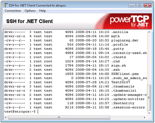 PowerTCP SSH and SFTP for .NET 스크린샷