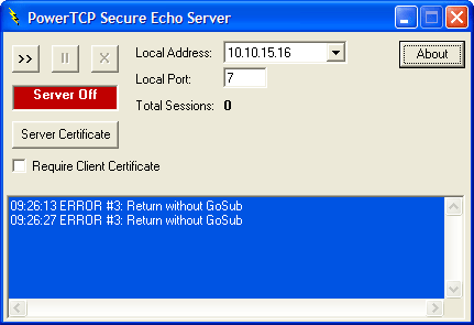 Secure Echo Server