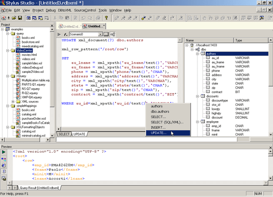 Database-to-XML Mapper