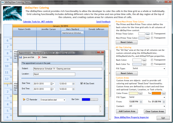 Create appointment scheduling Create appointment scheduling