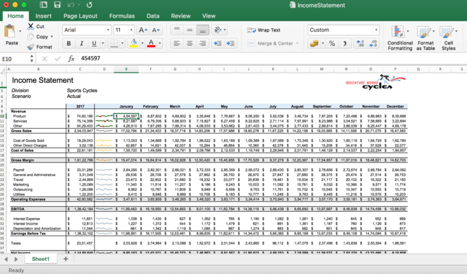 Create Complex Excel Worksheets