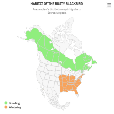 Distribution map (Grid Light theme)