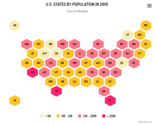 Tile map, honeycomb (Grid Light theme)