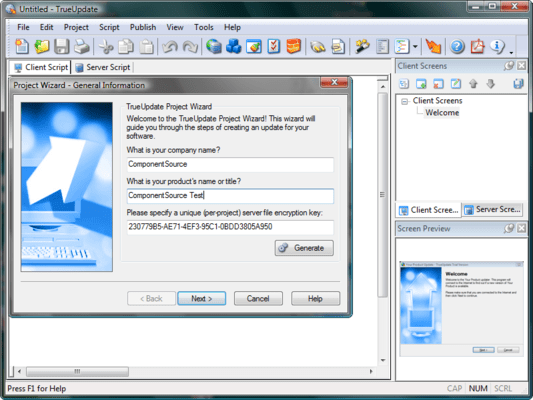 Project wizard Project wizard