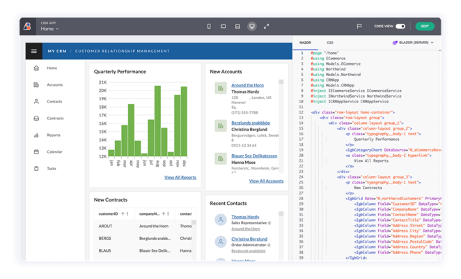 Infragistics App Builder