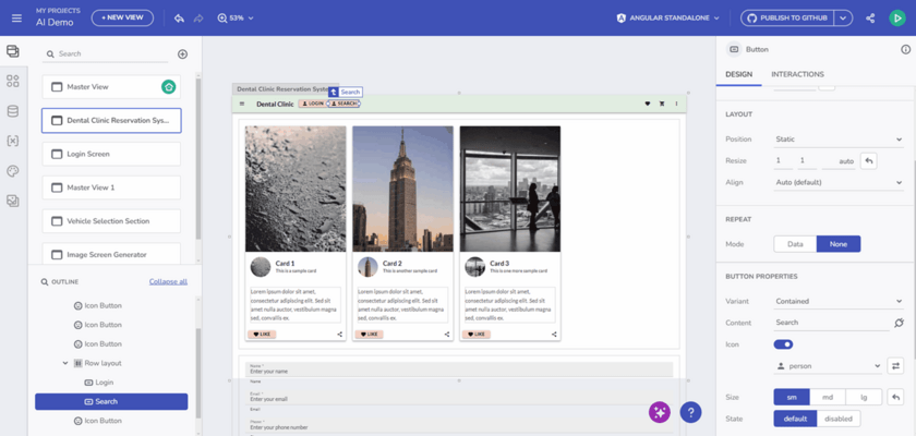 Infragistics App Builder
