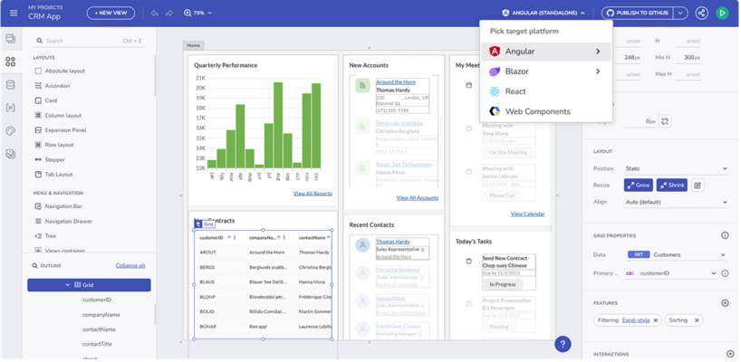 Infragistics App Builder