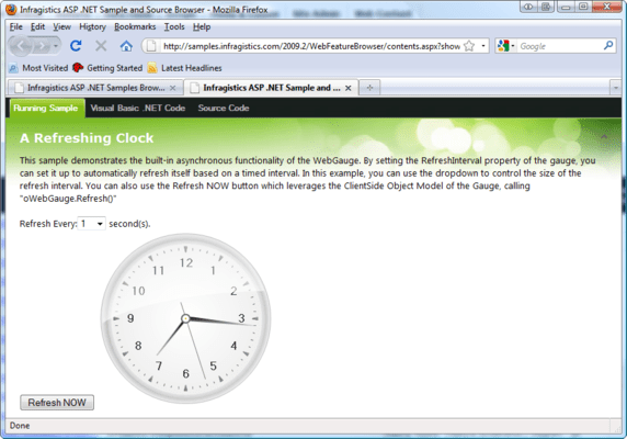 A Refreshing Clock A Refreshing Clock