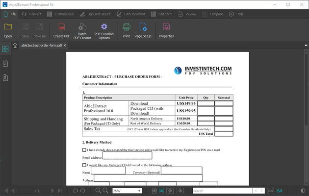 Fill PDF Forms