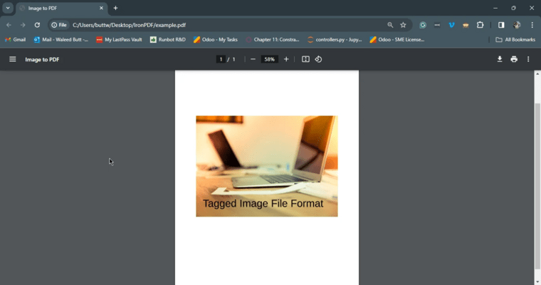 Converting TIFF to PDF