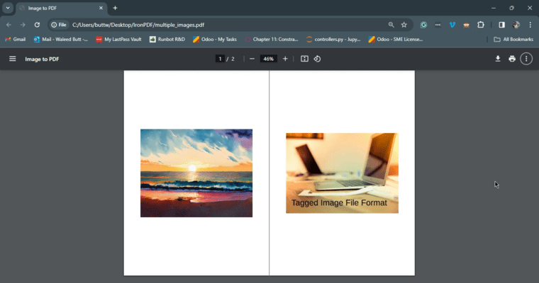 Convert Multiple TIFFs into a PDF File