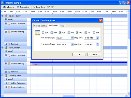 Janus Timeline Control for .NET Janus Timeline Control for .NET