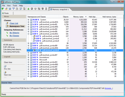 Memory profiling