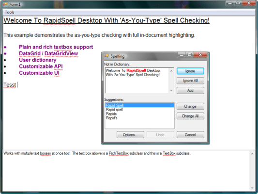 RapidSpellDialog RapidSpellDialog