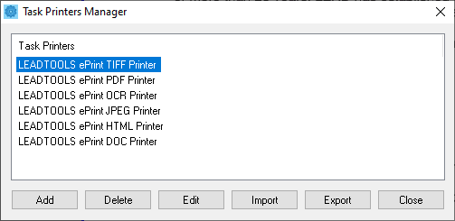 Task Printers