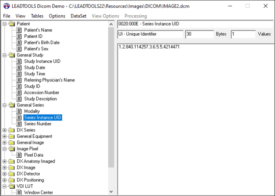 DICOM Tags and Data