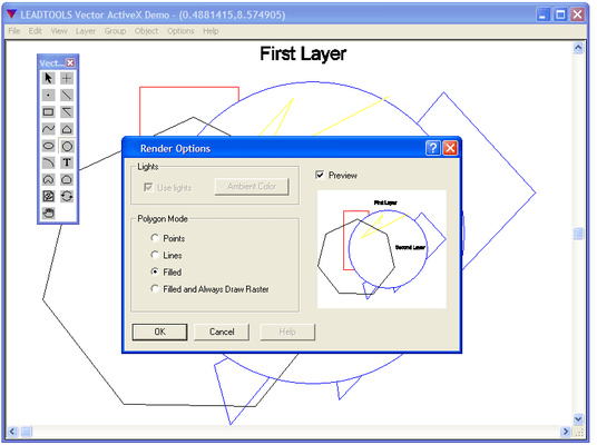 LEADTOOLS Vector Imaging Pro SDK 스크린샷