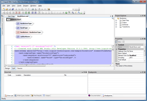 XML Schema Editor