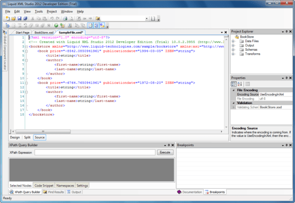 Liquid XML Studio Starter Edition - Installed User Licenses （英語版） のスクリーンショット