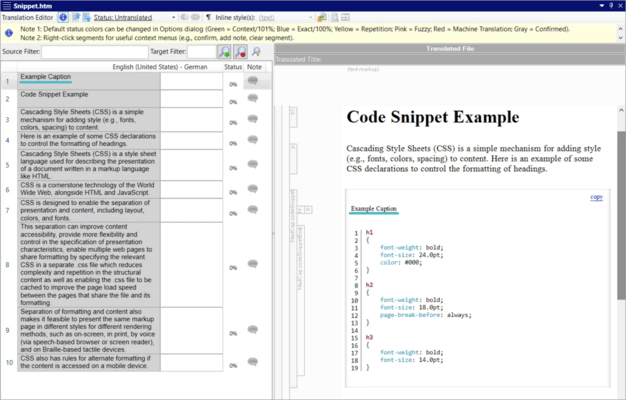 Code Snippet Editor