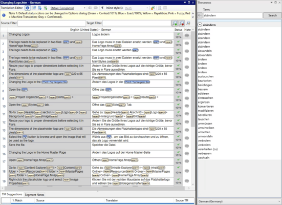 Thesaurus Support