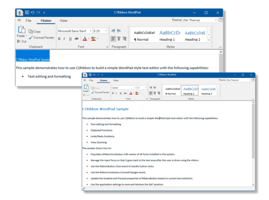 Ribbon: Complete Toolbar System