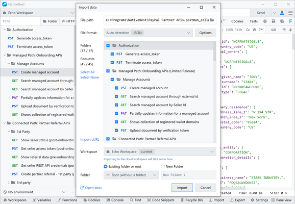 Structural Folder Import