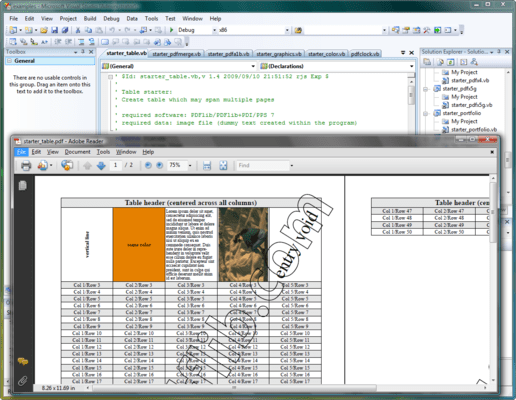 PDFlib+PDI（英語版） のスクリーンショット