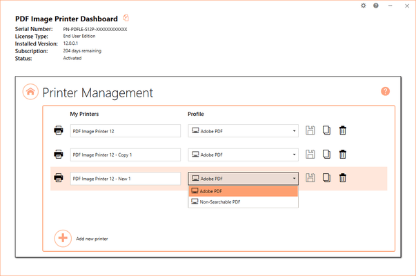 Manage Printers