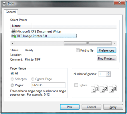 Print from any Windows application Print from any Windows application