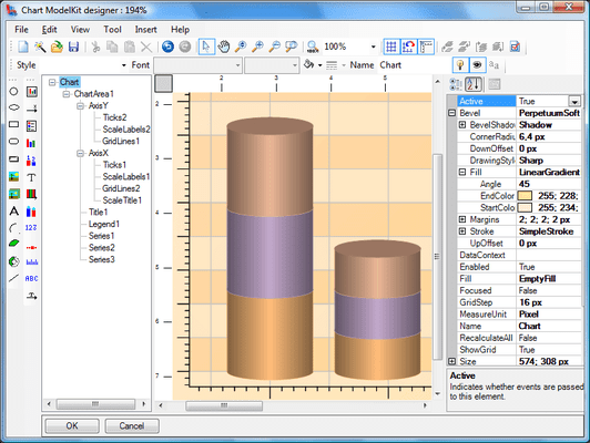 Chart ModelKit Windows Forms Edition のスクリーンショット