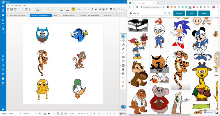 Drag and Drop Unlimited ClipArt from Web Sources