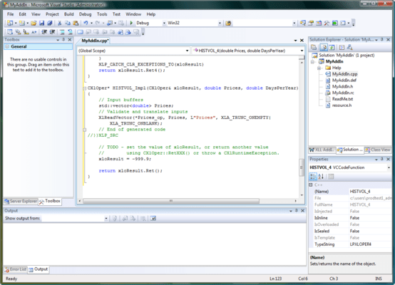 Generated code Generated code