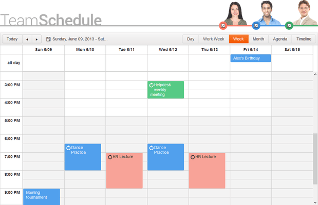 Telerik ASP.NET MVC Scheduler