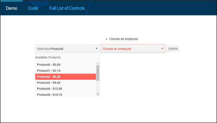 Telerik UI for Blazor - Drop Down List