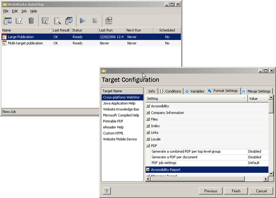ePublisher AutoMap - Target Configuration