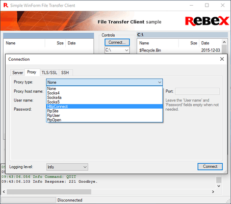Rebex File Transfer Pack 스크린샷